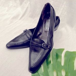 NWOT AGL Attilio Giusti Leombruni leather kitten heel sz 38.5